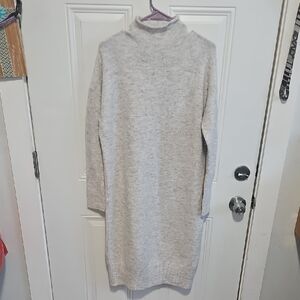 if it were me Heather Gray Turtleneck Sweater Dress